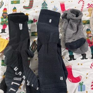 NOBULL Black and Gray Athletic Socks